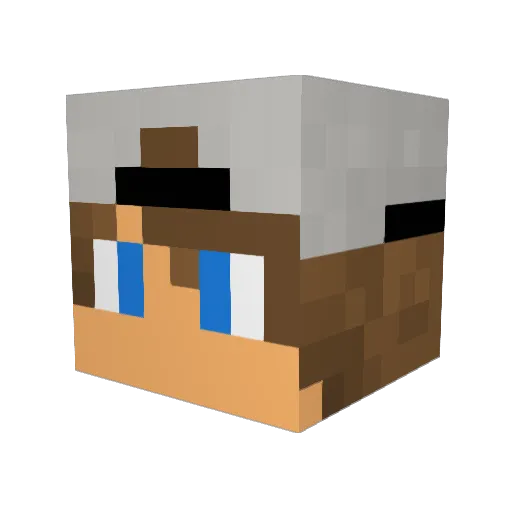 jasonbye Minecraft avatar head, 3D render