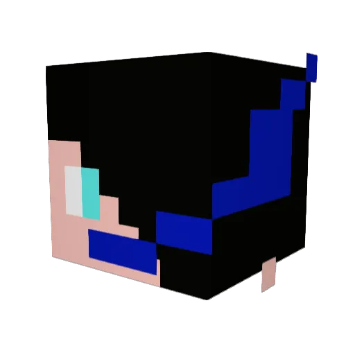jasondu02 Minecraft avatar head, 3D render
