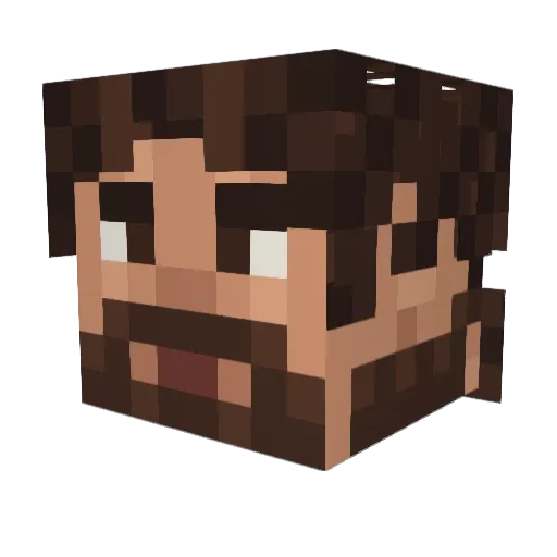 jasongreat313 Minecraft avatar head, 3D render