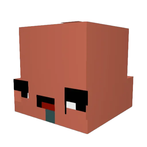 jasonhateskev Minecraft avatar head, 3D render