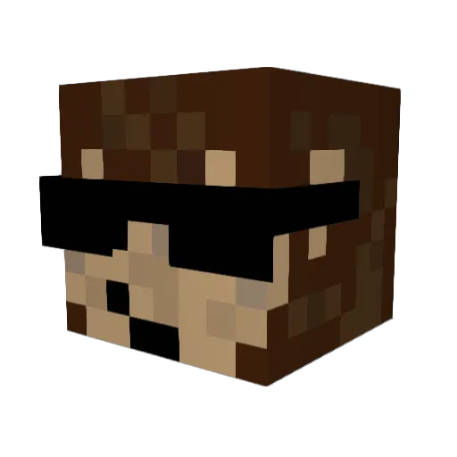 jasonpercy Minecraft avatar head, 3D render