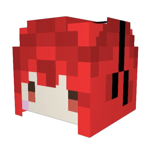 jasonshow Minecraft avatar head, 3D render