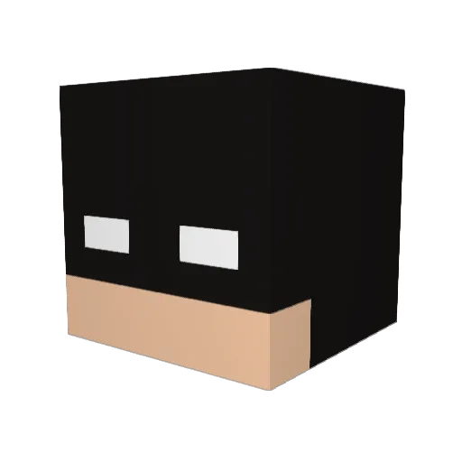 jasonsupreme Minecraft avatar head, 3D render