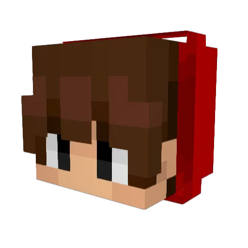 jasoup Minecraft avatar head, 3D render