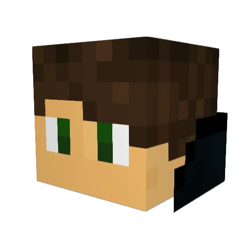 jasper7796 Minecraft avatar head, 3D render
