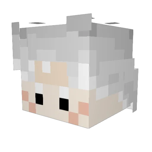 jasper_hr Minecraft avatar head, 3D render
