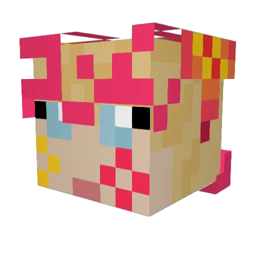 jaspusjasp Minecraft avatar head, 3D render
