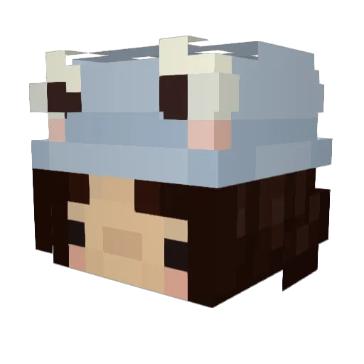 jasroom Minecraft avatar head, 3D render