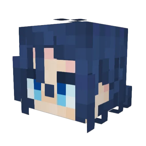 jastUCka Minecraft avatar head, 3D render