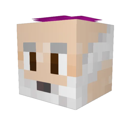 jasterio Minecraft avatar head, 3D render