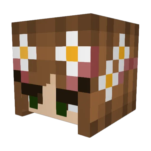 jastier Minecraft avatar head, 3D render