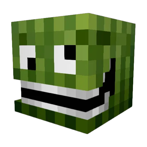 jaswou Minecraft avatar head, 3D render