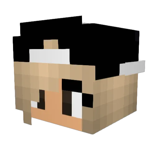 jate2022 Minecraft avatar head, 3D render