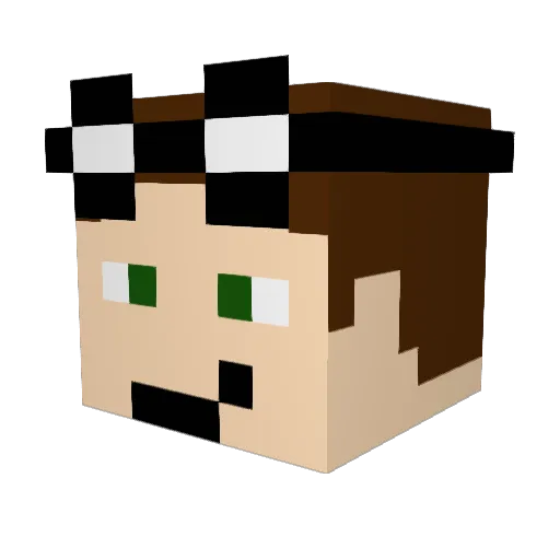 jathandavis Minecraft avatar head, 3D render