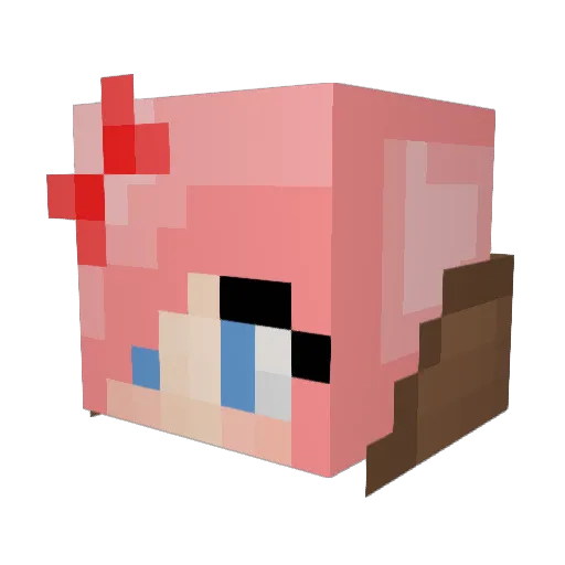 jaumpeido Minecraft avatar head, 3D render
