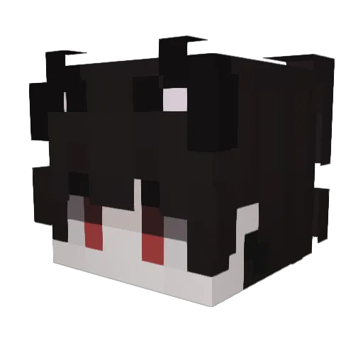 jauntsy Minecraft avatar head, 3D render