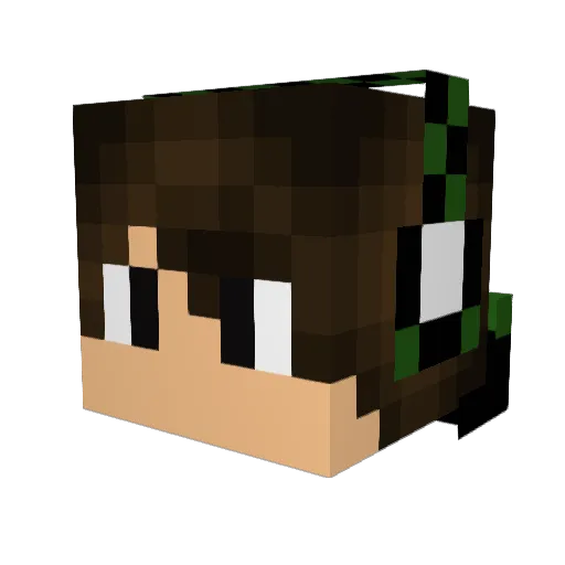 jauuik Minecraft avatar head, 3D render