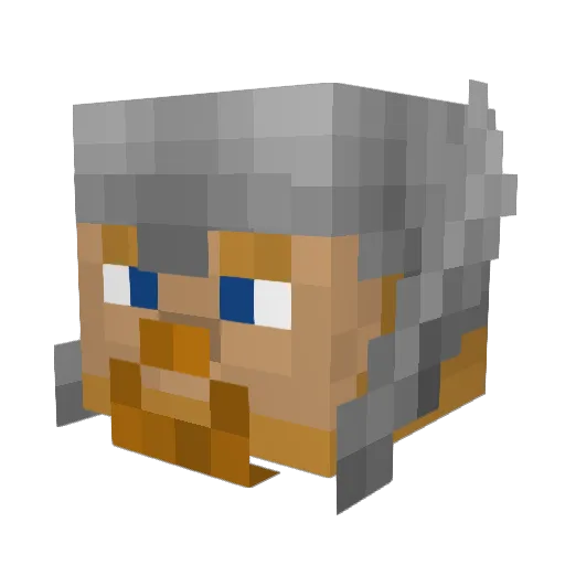java123698 Minecraft avatar head, 3D render