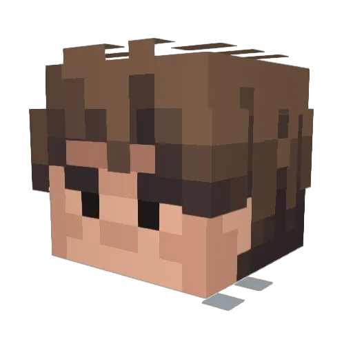 java_exe Minecraft avatar head, 3D render