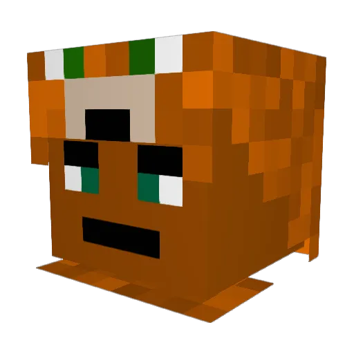 javajuddjr Minecraft avatar head, 3D render
