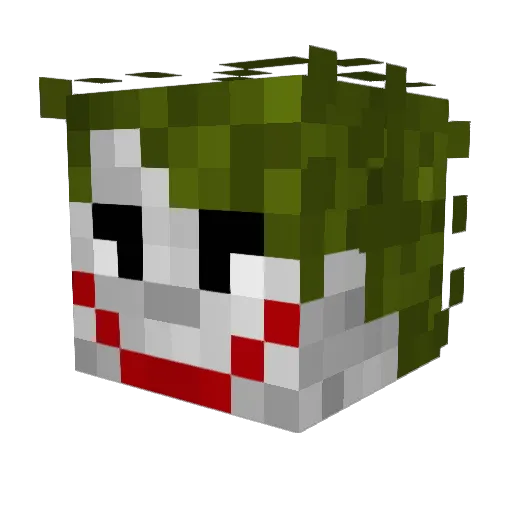 javamario Minecraft avatar head, 3D render
