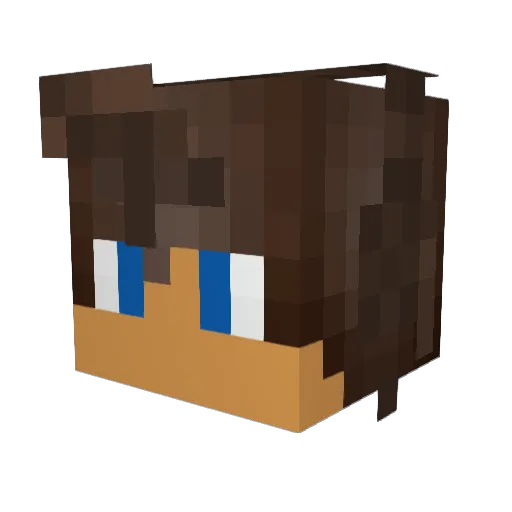 javcar123 Minecraft avatar head, 3D render