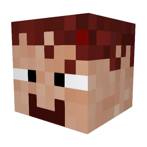 javeliNN1 Minecraft avatar head, 3D render