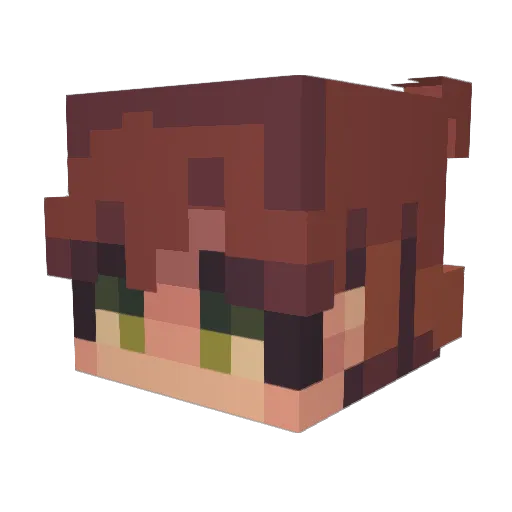 javi_ag Minecraft avatar head, 3D render