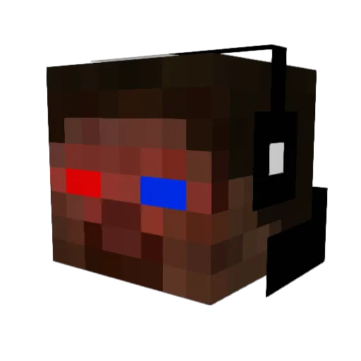 javi_pro_45 Minecraft avatar head, 3D render