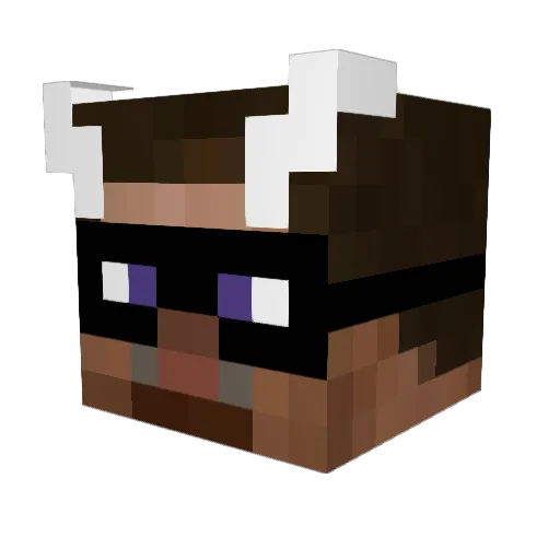 javide85 Minecraft avatar head, 3D render