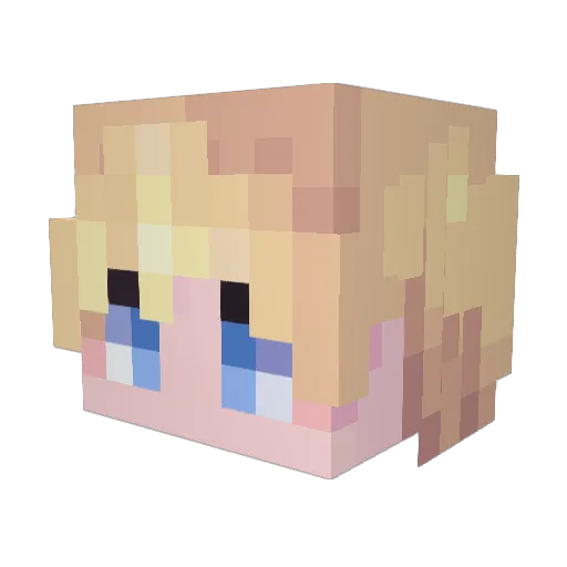 javier1802 Minecraft avatar head, 3D render