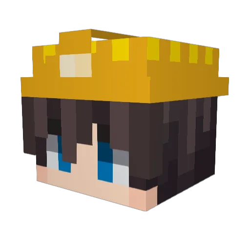 javierREx Minecraft avatar head, 3D render