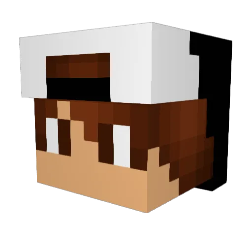 javieralex Minecraft avatar head, 3D render