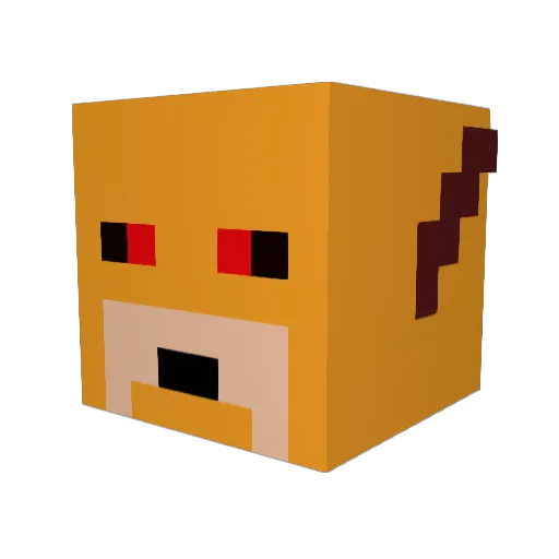 javierodst Minecraft avatar head, 3D render