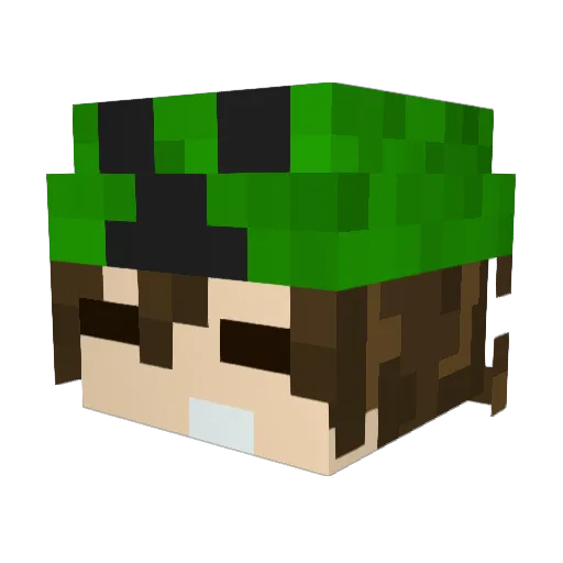 javierove Minecraft avatar head, 3D render