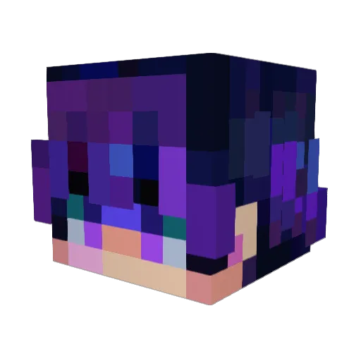 javiersnake Minecraft avatar head, 3D render