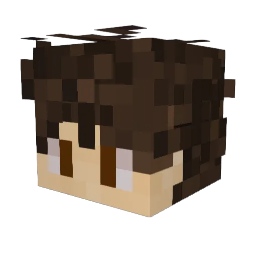 javijuto Minecraft avatar head, 3D render