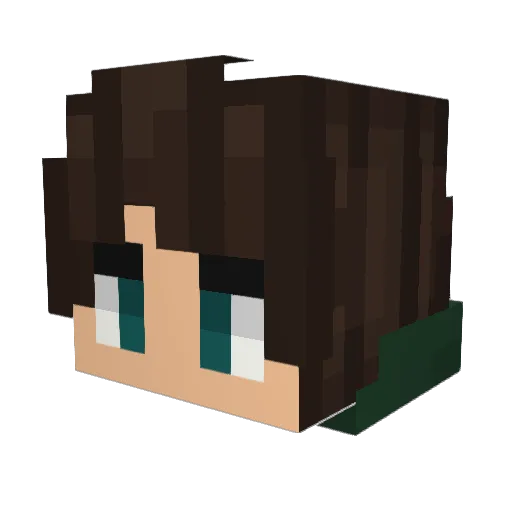 javinnotcyrus Minecraft avatar head, 3D render