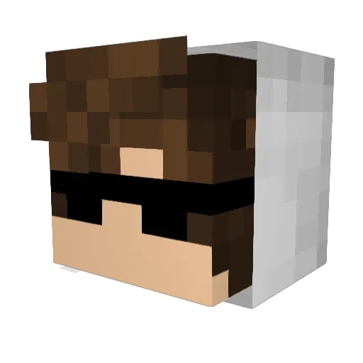 javipro Minecraft avatar head, 3D render