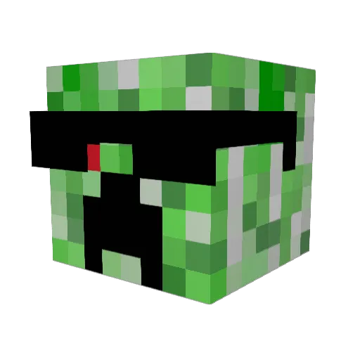 javithebig Minecraft avatar head, 3D render