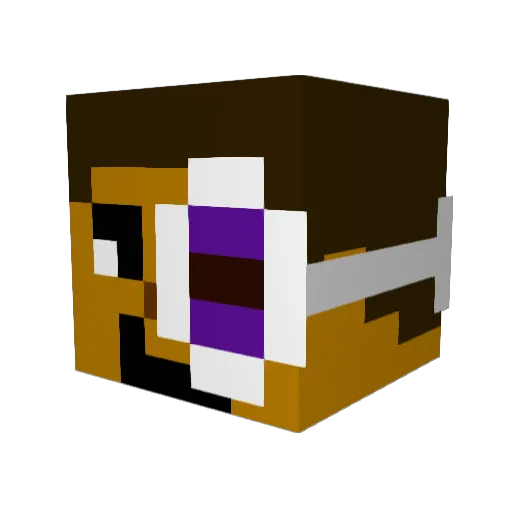 javivwither Minecraft avatar head, 3D render