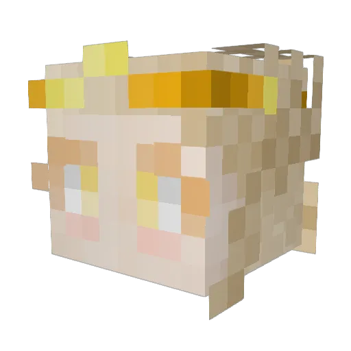 javormrak Minecraft avatar head, 3D render