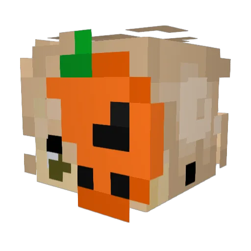 javrey Minecraft avatar head, 3D render
