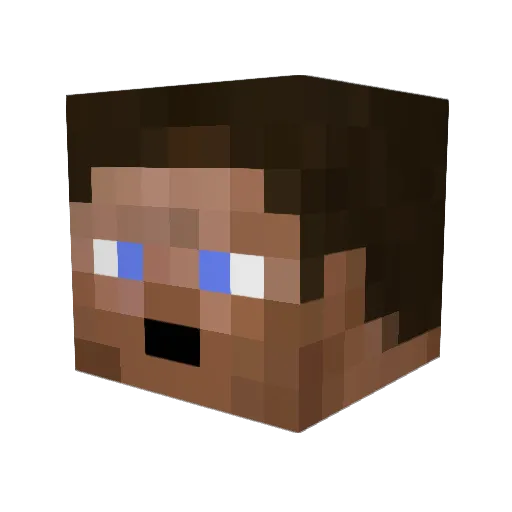 jawbone16 Minecraft avatar head, 3D render