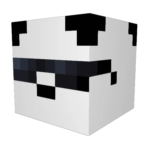 jaweel Minecraft avatar head, 3D render