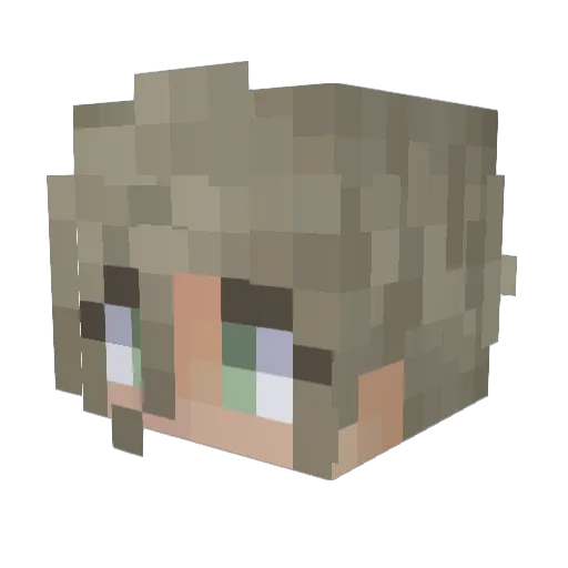 jawsbe4 Minecraft avatar head, 3D render