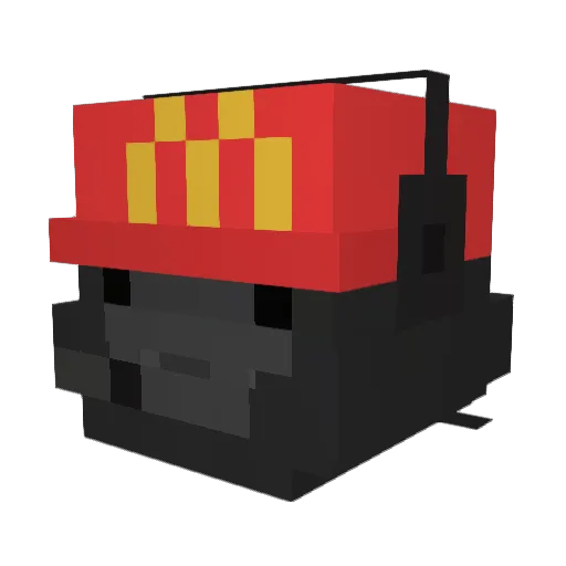 jawushua Minecraft avatar head, 3D render