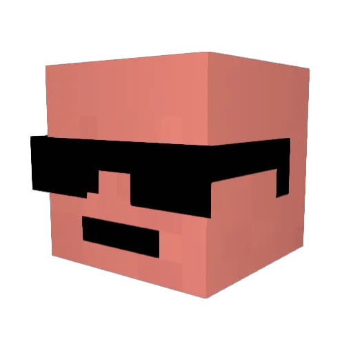 jax1378 Minecraft avatar head, 3D render
