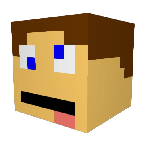 jax9hammer Minecraft avatar head, 3D render