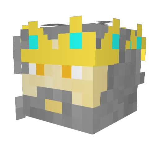 jaxDoe Minecraft avatar head, 3D render